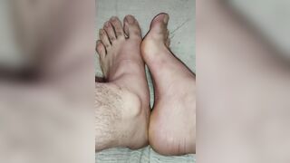 Nice sexy guy feet barfoot