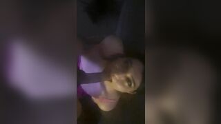 Latina trans girl in pink lingerie fucked by BBC FWB