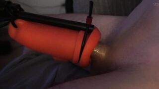 Edging Machine milking Cock to Orgasm