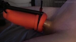 Edging Machine milking Cock to Orgasm