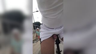 I take my cock out of my shorts