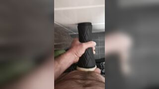 Big dick destroying silicone pussy