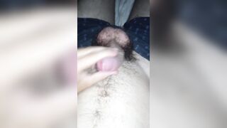 white guy gets cum from his testicles ( onlyfans - @lumpenate )