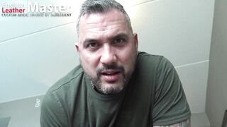 Angry stepdad teaches you to worship his boots huff and drink piss to serve as a slave PREVIEW