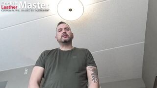 Angry stepdad teaches you to worship his boots huff and drink piss to serve as a slave PREVIEW