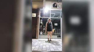 Sissy Slut Veronica Exposing Herself to Passers By on Busy Street