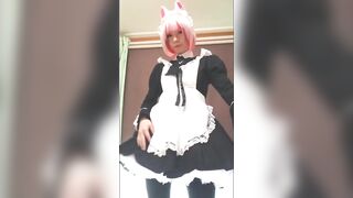 [no porn] Japanese Catty Sissy Maid image clip (@rik dejavu)