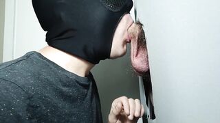 Regular male of my blowjobs, he returns to gloryhole after leaving work to give me my ration of milk