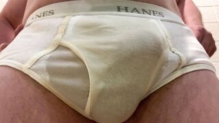 Pissing tighty whiteys #2 - Hot underwear porn for amateur fetish to hardcore pigs