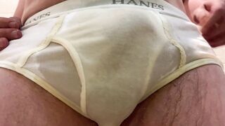 Pissing tighty whiteys #2 - Hot underwear porn for amateur fetish to hardcore pigs