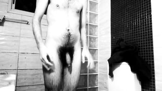 Naked hairy and wet golden showers