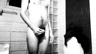 Naked hairy and wet golden showers