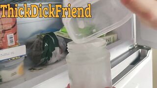 Making Devil's Dick from a hairy White Big Cock - sperm bank