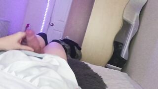 Thicc Femboy Maid Milks His Cock and CUMS HARD