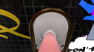 Heat anthro pov furry blowjob in public toilet