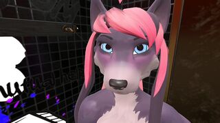 Heat anthro pov furry blowjob in public toilet