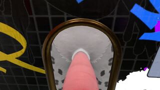 Heat anthro pov furry blowjob in public toilet