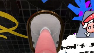 Heat anthro pov furry blowjob in public toilet