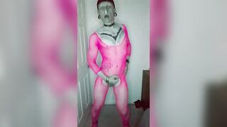 Pink Slut showing her body