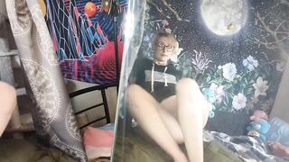 ♡ | Bunni sucks on glass dildo | ♡