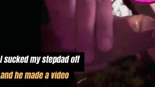 Sissy sucked dildo and dick stepdad off