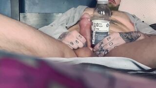 Comparing My Fat Pumped Cock with Bottles Right Out of My Tube