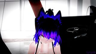 Neko takes care of you then lets you fuck her on your car