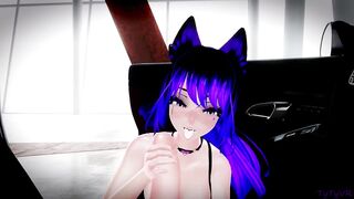 Neko takes care of you then lets you fuck her on your car