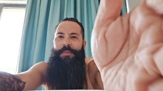 I jerk off at hotel balcony