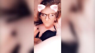 Super skinny Sissy trap Self facial full vid (3:45 Self Facial/Swallow