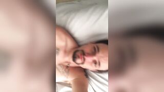 Sexy white dude cock tease