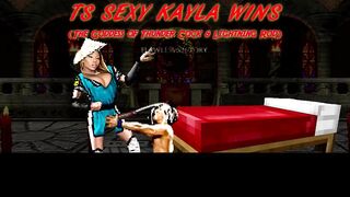 TS Sexy Kayla Finishes Johnny Cage (Transsexality)