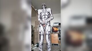 Robot masturbate. A lot of cum!