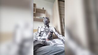 Robot masturbate. A lot of cum!