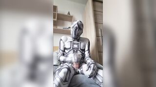 Robot masturbate. A lot of cum!