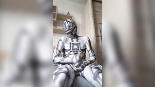 Robot masturbate. A lot of cum!