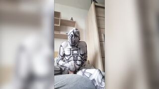 Robot masturbate. A lot of cum!