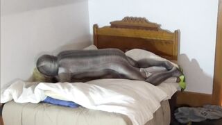 crocodile print zentai fucks shirtless jock in jeans