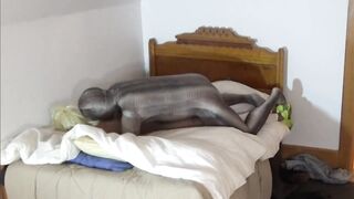 crocodile print zentai fucks shirtless jock in jeans