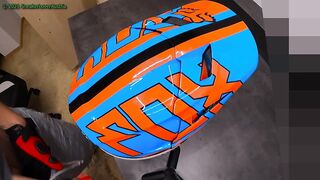 4 Cumshots on Fox MX Helmet