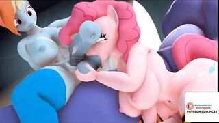 RAINBOW DASH FUCK PINKIE PIE IN ANAL AND GETTING BLOWJOB - FURRY HENTAI ANIMATIONS 60FPS 4K