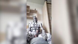 Robot masturbate on own bed :)