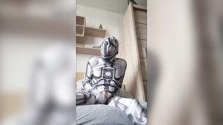 Robot masturbate on own bed :)