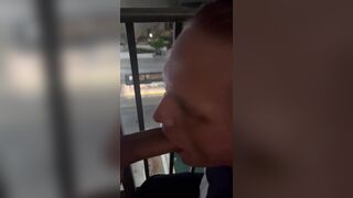 Balcony blowjob in Salt Lake City