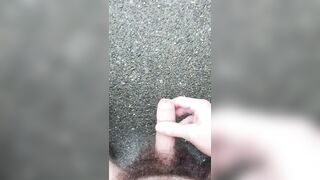 Teenage Boy Squirts His Huge Load Outdoors