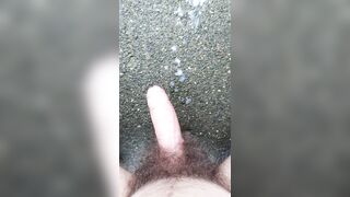 Teenage Boy Squirts His Huge Load Outdoors