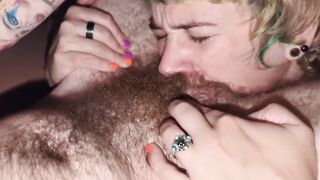 Trans Man Sucked To Completion By Girlfriend Who Cums Just From Doing It