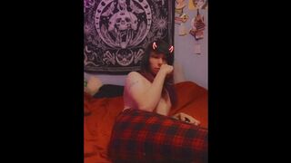 Femboy blasting farts in jean's