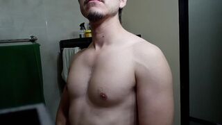 Chest worship - flexing pecs