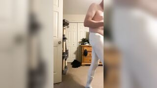 Twink Keeps Playing With His Cock While Getting Dressed